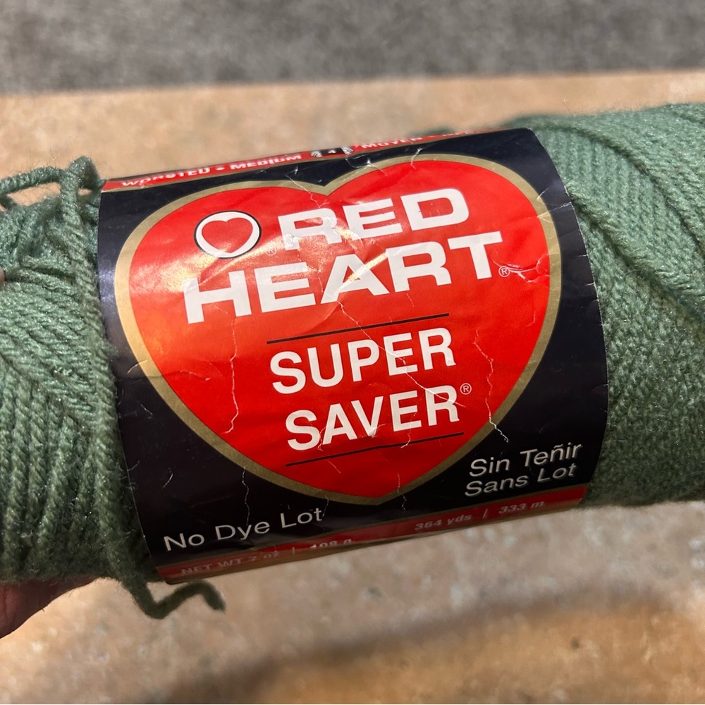 Red Heart Super Saver Yarn - Green